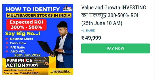Kingresearch Academy - Value and Growth Course